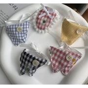 ins 犬服  ペット用品  ペット服  チェック 猫犬兼用   ネコ雑貨  首輪 猫 可愛い  8色