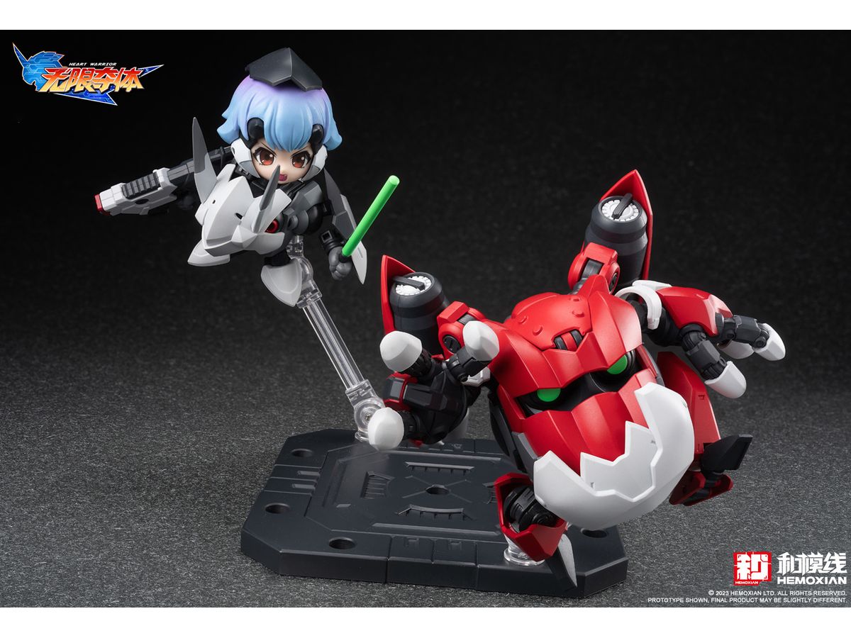 中古】フィギュア エリー+オーガ 「無限奪体ハートウォーリア