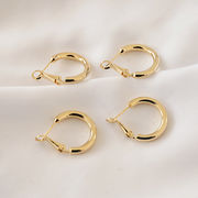 フープピアスパーツ ピアス土台 手芸 アクセサリー パーツ ジュエリー ゴールド 基礎金具 キャッチ要らない