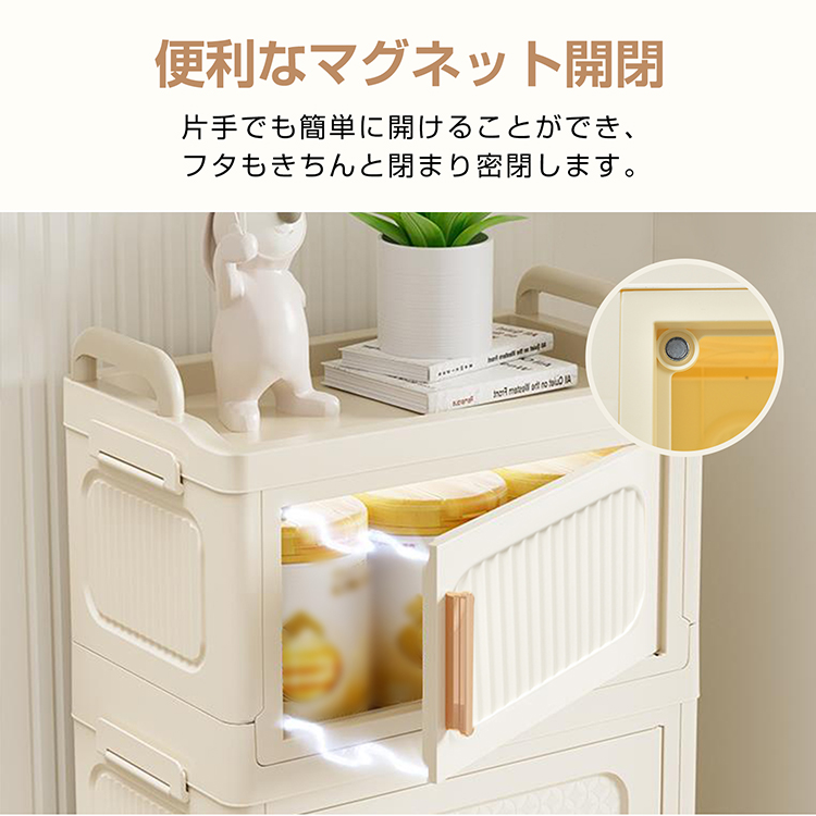 チェスト 収納ボックス 4段 キャスター付き | 卸売・ 問屋