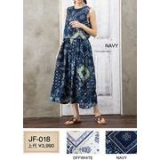 オリジナルデザインが輝る♪インド綿ワンピース「CUA COLLECTION JF018」