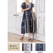 オリジナルデザインが輝る♪インド綿ワンピース「CUA COLLECTION JF011」