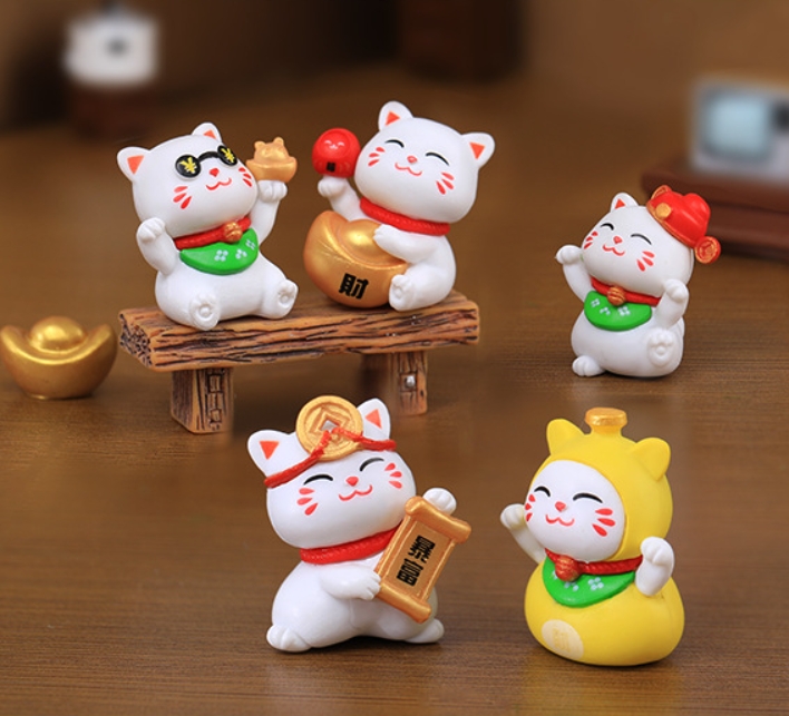 INS 招き猫 ミニチュア 雑貨 置物 可愛い 装飾 小物 インテリア用