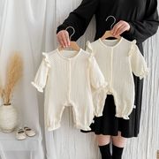 ★BaBy★　ベビーロンパース　66~90cm　ドット柄オールインワン　韓国ベビー服
