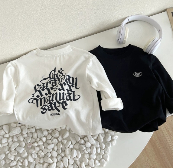 2024 韓国風子供服 ベビー服 キッズ 男女兼用 長袖シャツ トップス 80cm～150cm 2色