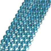 連　ライトアクアオーラ　 丸　 約12mm　浄化　パワーストーン