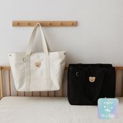 キャンバストートバッグ　大容量マザーズバッグ　ショルダーバッグ　韓国バッグ