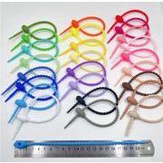 21cm シリコン結束バンド バッグシールクリップ ハンドメイド バッグチャームパーツ diyアクセサリーキット