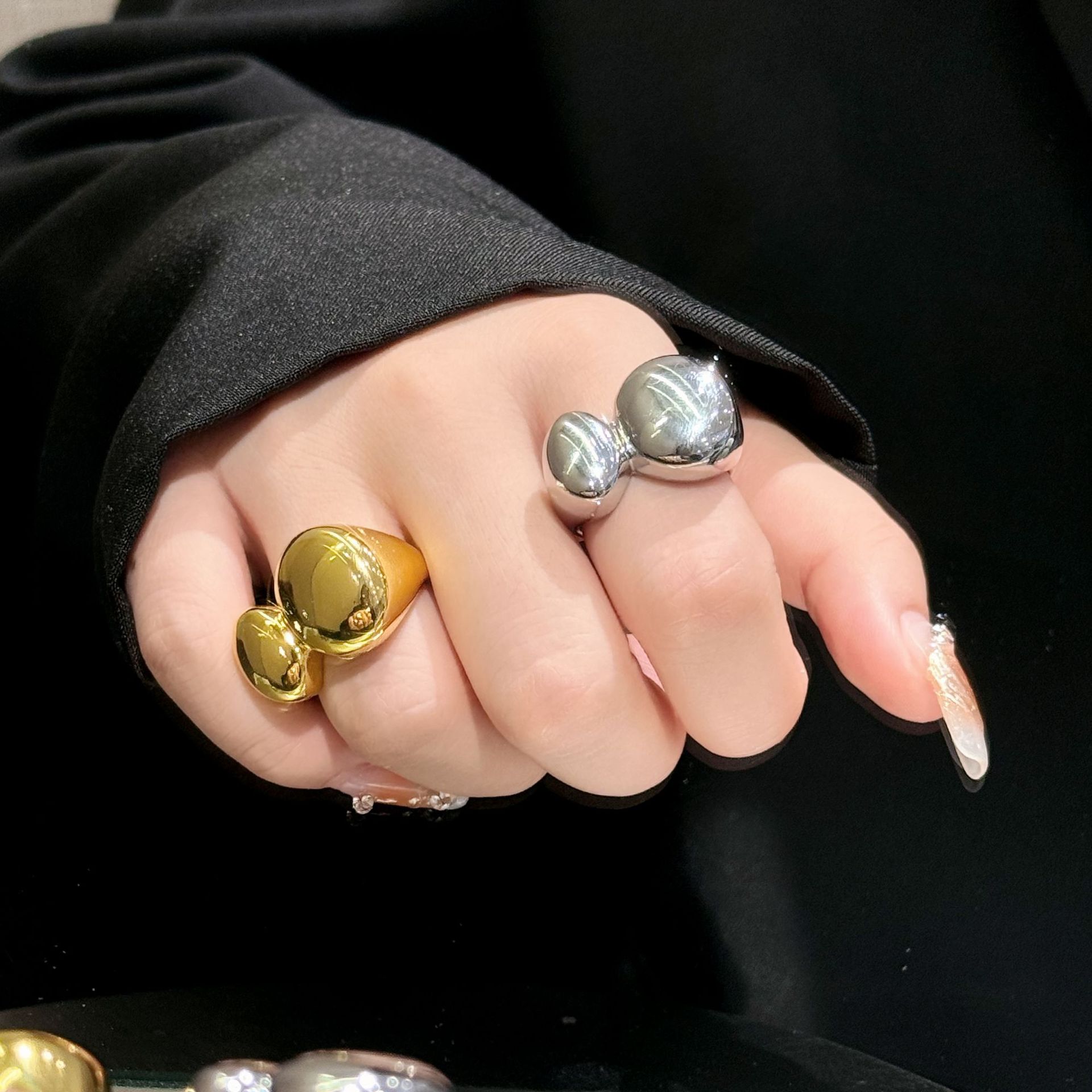 2024.9 レディス指輪 シルバー925 指輪 おしゃれ 女子リング レディス開口指輪 韓国アクセサリー