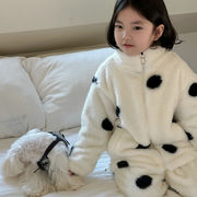 子供服　90~140cm　キッズパジャマ　水玉柄　上下セット　男女兼用　韓国キッズ服