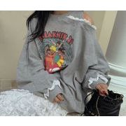 トップス レディース トレーナー スウェット ベアトップ