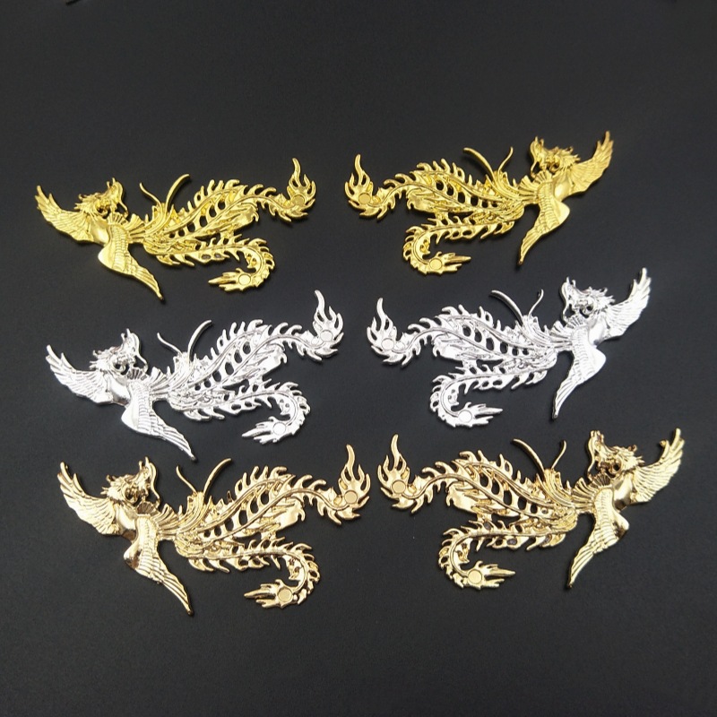 鳳 ハンドメイド デコパーツ DIY アクセサリーパーツ 水引 メタル パーツ ホウオウ 和風 飾り ホーオー DIY