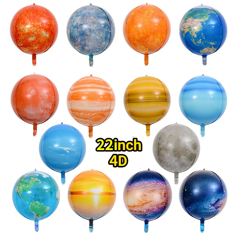 アルバム飾り　風船オーダー　受付中(^_^) 惑星風船 アルミ風船 4D バルーン 22インチ 宇宙 風船 飾り