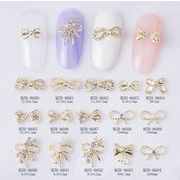 ネイルパーツ リボン結びパーツ ジェルネイル ゴールド シルバー