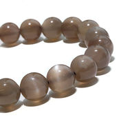 ブレス　グレーサンムーンストーン＜タンザニア産＞　丸　約9mm