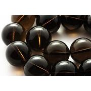 【丸ビーズ】スモーキークォーツ (3A) 18mm