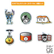 【カラーVer.6種セット】 にゃんこ大戦争 ホログラムステッカー ゲーム キャラクター 人気 グッズ NYASET02
