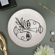 最終プライス  陶磁器皿 陶磁器アクセサリー皿 ネックレストレー 宝飾品展示皿 アクセサリー展示