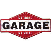 アンティークエンボスプレート レクト★GARAGE MY TOOLS