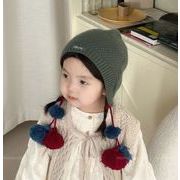 キッズ 子供用 帽子 キャップ ニット帽  お出かけ 保温