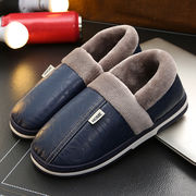 冬の新作・裏起毛 もこもこスリッパ・韓国風・男性用靴・レジャー・室内・保温スリッパ・3色