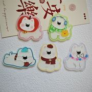 アクリル チャーム クリスマス キーホルダーパーツ デコパーツ DIY素材手作り 手芸材料