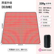 ピクニックシート　防湿　 レッドホワイトチェック