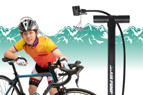 HAC2388　アタッチメント付き・自転車用空気入れ