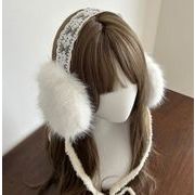 イヤーマフラー 耳当て イヤーマフ 起毛 フェイクファー 秋冬 保温 レディース小物