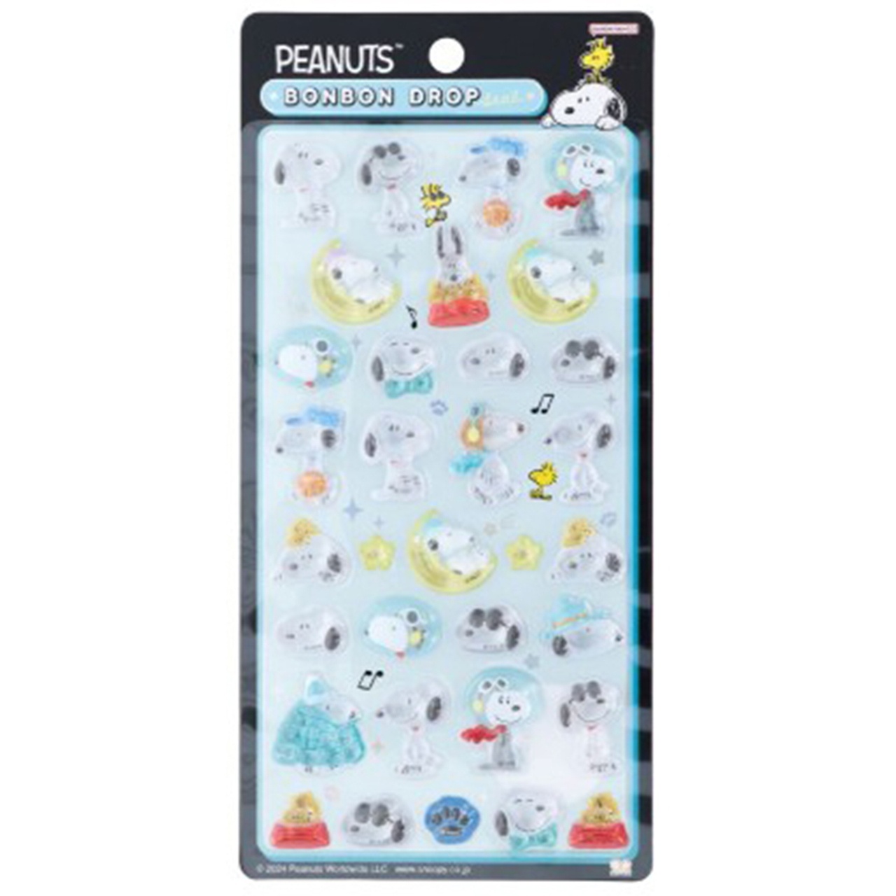 スヌーピー ボンボンドロップシール 4枚セット PEANUTS ボンボン