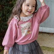 春秋新作 韓国風子供服  パーカー トレーナー長袖トレーナー