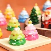 デコパーツ  ミニチュア　立体感　ツリー　卓上置物　手芸DIY アクセサリー材料　樹脂　貼り付けパーツ　