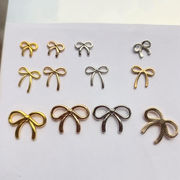 ネイルアート ジェルネイル リボン ボウタイ キュート デコレーション アクセサリーパーツ メタルパーツ