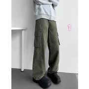 2025秋冬新作 メンズ ボトムス カジュアル パンツ スラックス ワイドパンツ 男