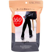 【アウトレット】あったか裏起毛タイツ 160デニール ブラック L-LL 1枚入