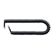ミヨシ　MCO 受話器用カールコード 0.3m ストレ-ト結線 黒 DC-J403S/BK