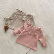 TULK☆2024秋冬 無地レースかけ長袖Ｔシャツインナーシャツ