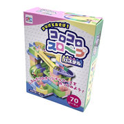 ＜知育玩具・ボードゲーム＞つなげてあそぼ！コロコロスロープ　パステル　No.209-201