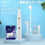 口腔洗浄器 4種類ヘッド LEDライト付き 歯石取り 歯石 超音波 電動歯ブラシ 口腔洗浄機 ヤニ取り