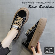 2025新作 スニーカー シンプル ローカット ブラック 黒 カジュアル 美脚スニーカー