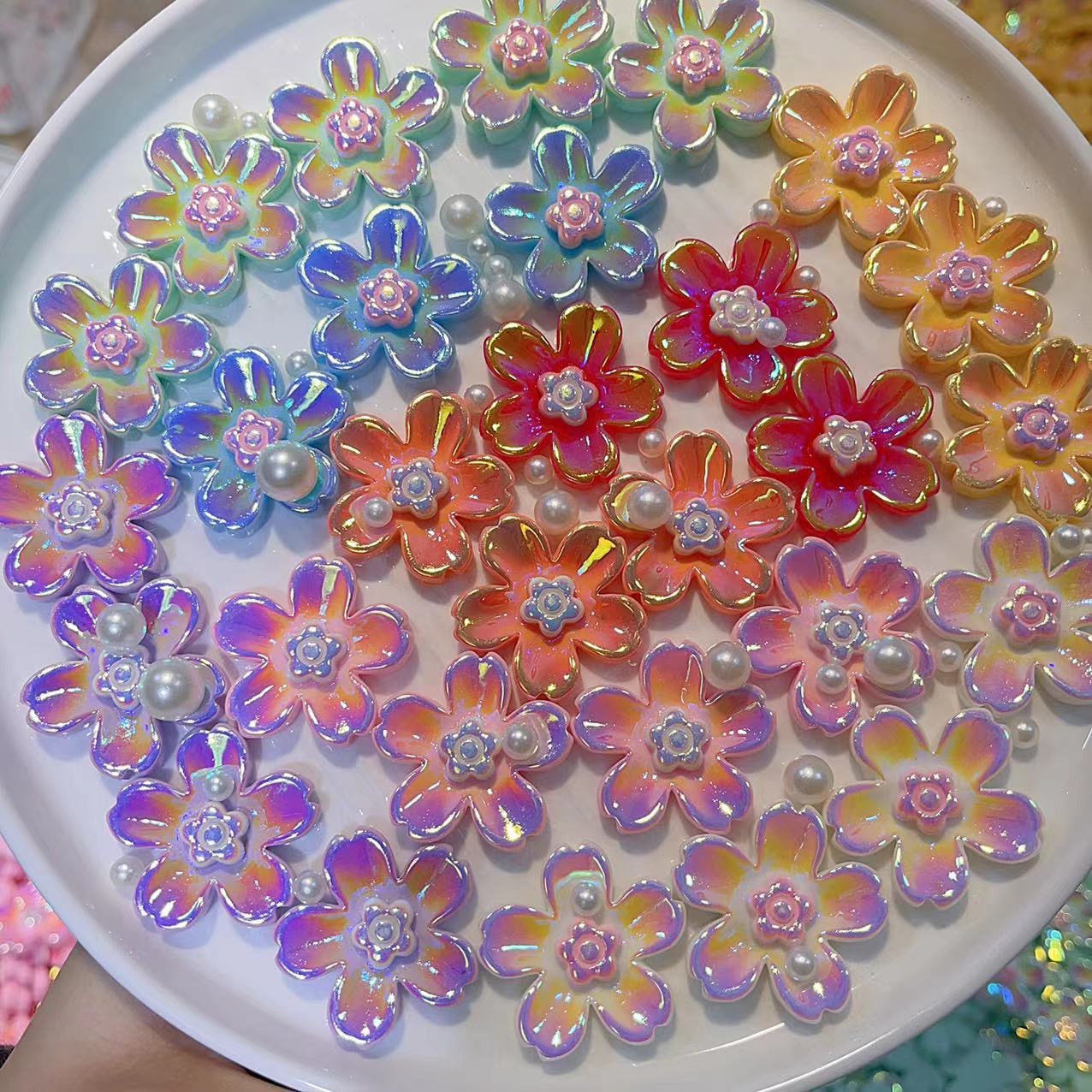 樹脂デコパーツ DIY素材 貼り付けパーツ デコ素材 バッグ手芸材料衣類と靴帽子アクセサリーパーツ