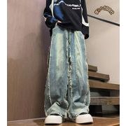2025年春秋新作　メンズ　ボトムス　カジュアル　デニムパンツ　ワイドパンツ　ジーンズ　S#-3XL#