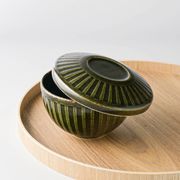 【特価品】11cm蓋付き 織部飯碗[B品][美濃焼]