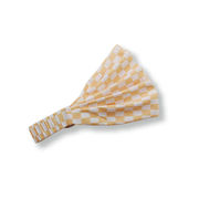 ひんやりヘアバンド　ジッパーポーチ入　石畳　/冷感　ひんやり　タオル　熱中症