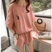 2024★夏新作★韓国風★トップス＋ズボン★3色M-4XL