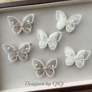 新入荷 デコパーツ 生地 パッチ 刺繍アップリケDIY ヘアアクセサリーバッグ装飾 貼り付けパーツ