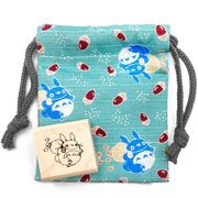 となりのトトロ  きんちゃく すたんぷ 中トトロとドングリ 129806