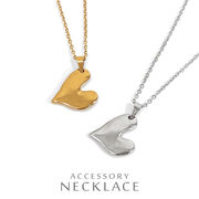 ▼MAGGIO▼エンボスハートステンレスネックレス