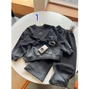 【2点セット】2025春夏新作★韓国風子供服★ベビー服 ★キッズ服★アパレル ★スウェット+パンツ