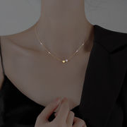 ネックレス レディース　平ら　925シルバー   アクセサリー ネックレス  ハンドメイド ネックレス INS風